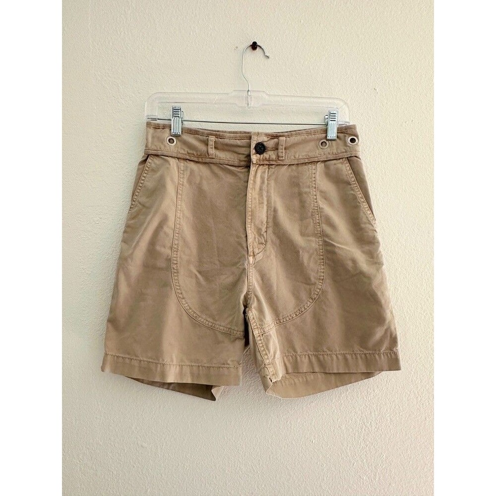 Zadig & Voltaire Street Cargo Shorts Grommets Tan Khaki Utility Women FR 34 US 2